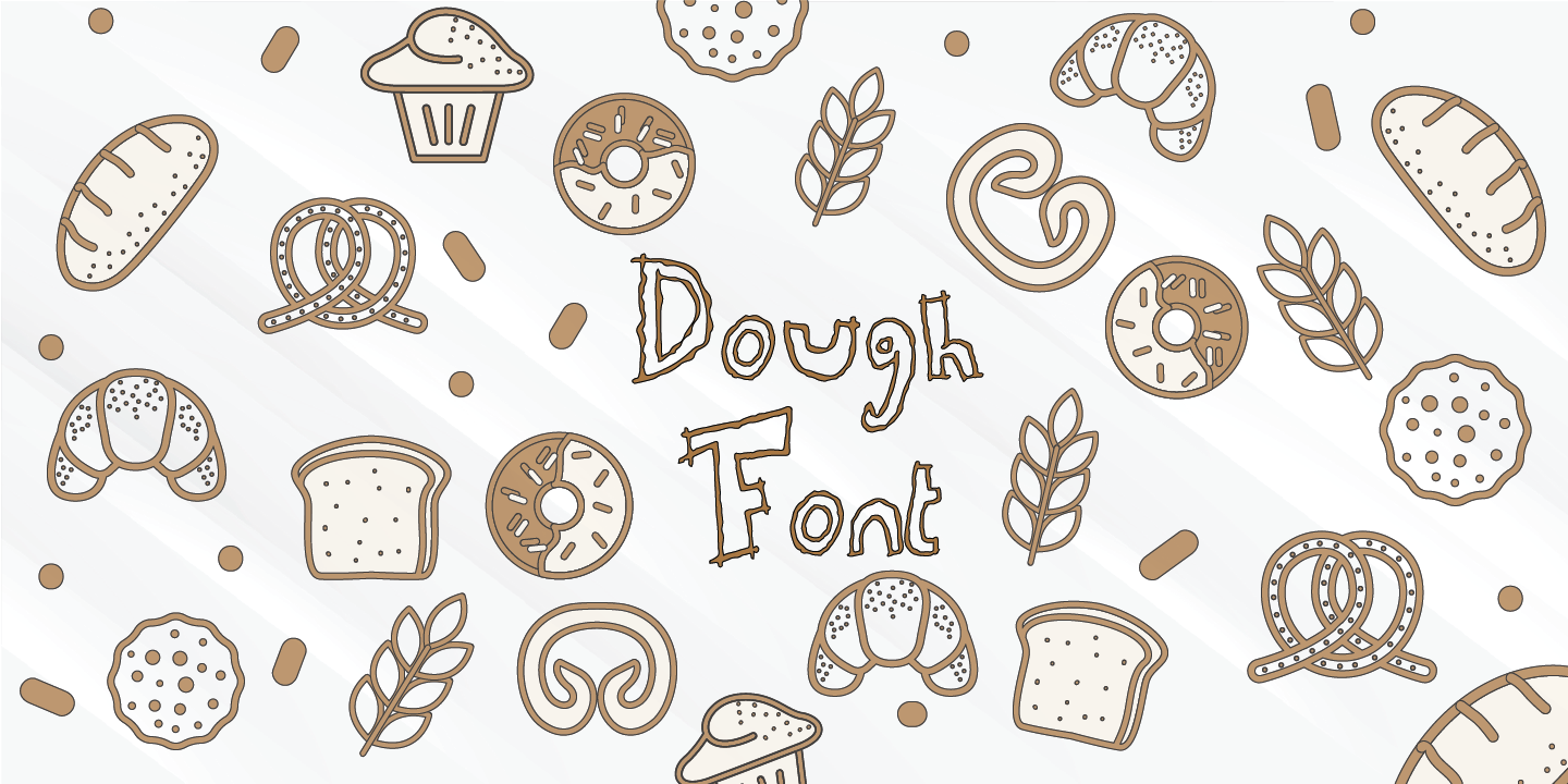 Beispiel einer Dough-Schriftart #3